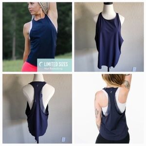 BNWT Zyia Active Navy Blue Double Racer
Tank XL